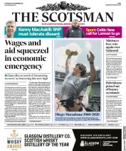 The Scotsman (UK) Newspaper Front Page for 26 November 2020