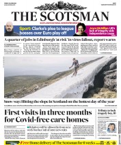 The Scotsman (UK) Newspaper Front Page for 26 June 2020