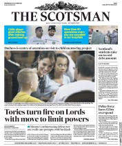 The Scotsman (UK) Newspaper Front Page for 28 October 2015