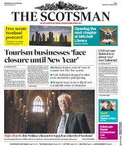 The Scotsman (UK) Newspaper Front Page for 28 October 2020