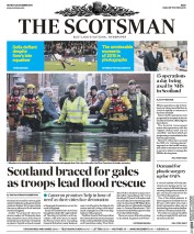 The Scotsman (UK) Newspaper Front Page for 28 December 2015