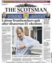 The Scotsman (UK) Newspaper Front Page for 29 May 2019