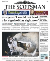 The Scotsman (UK) Newspaper Front Page for 29 July 2020