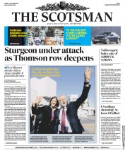 The Scotsman (UK) Newspaper Front Page for 2 October 2015