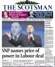 The Scotsman (UK) Newspaper Front Page for 30 March 2015