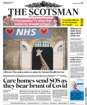 The Scotsman (UK) Newspaper Front Page for 30 April 2020