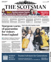 The Scotsman (UK) Newspaper Front Page for 30 June 2020