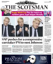 The Scotsman (UK) Newspaper Front Page for 30 September 2019