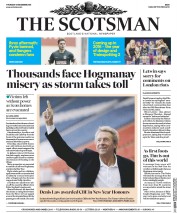 The Scotsman (UK) Newspaper Front Page for 31 December 2015