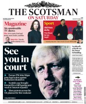 The Scotsman (UK) Newspaper Front Page for 31 August 2019