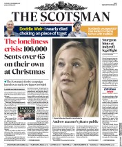 The Scotsman (UK) Newspaper Front Page for 3 December 2019