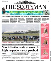 The Scotsman (UK) Newspaper Front Page for 3 August 2020