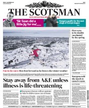 The Scotsman (UK) Newspaper Front Page for 4 December 2020