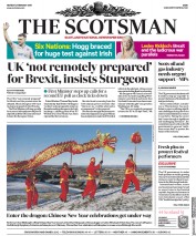 The Scotsman (UK) Newspaper Front Page for 4 February 2019