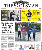 The Scotsman (UK) Newspaper Front Page for 4 July 2020