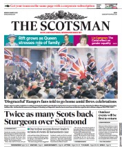 The Scotsman (UK) Newspaper Front Page for 8 March 2021