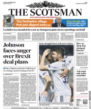 The Scotsman (UK) Newspaper Front Page for 8 September 2020