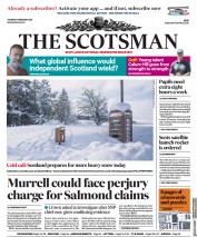 The Scotsman (UK) Newspaper Front Page for 9 February 2021