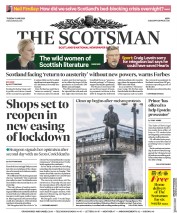 The Scotsman (UK) Newspaper Front Page for 9 June 2020