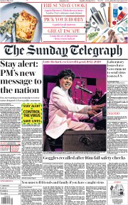 The Sunday Telegraph (UK) Newspaper Front Page for 10 May 2020