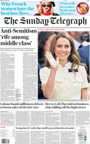 The Sunday Telegraph front page for 13 July 2025