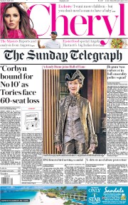 The Sunday Telegraph (UK) Newspaper Front Page for 14 April 2019