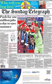 The Sunday Telegraph (UK) Newspaper Front Page for 16 May 2021