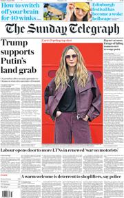 The Sunday Telegraph front page for 17 August 2025