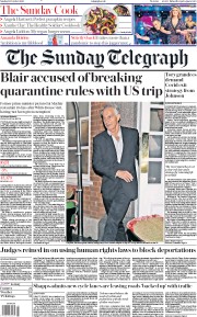 The Sunday Telegraph (UK) Newspaper Front Page for 18 October 2020