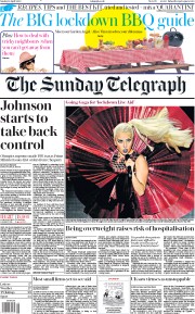 The Sunday Telegraph (UK) Newspaper Front Page for 19 April 2020