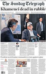 The Sunday Telegraph front page for 1 March 2026