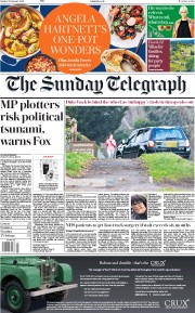 The Sunday Telegraph (UK) Newspaper Front Page for 20 January 2019