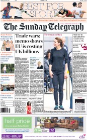 The Sunday Telegraph (UK) Newspaper Front Page for 22 May 2016