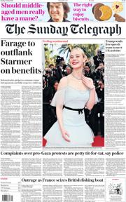 The Sunday Telegraph front page for 25 May 2025