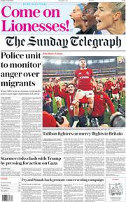 The Sunday Telegraph front page for 27 July 2025