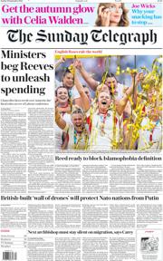 The Sunday Telegraph front page for 28 September 2025