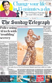 The Sunday Telegraph (UK) Newspaper Front Page for 29 December 2019