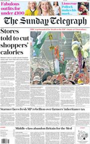 The Sunday Telegraph front page for 29 June 2025