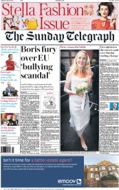 The Sunday Telegraph (UK) Newspaper Front Page for 6 March 2016