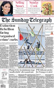 The Sunday Telegraph (UK) Newspaper Front Page for 6 September 2020