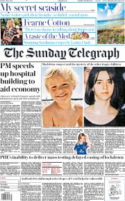 The Sunday Telegraph (UK) Newspaper Front Page for 7 June 2020