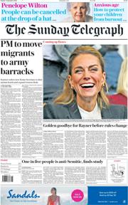 The Sunday Telegraph front page for 7 September 2025